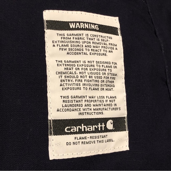 Carhartt Vest Adult 3XL XXXL Blue Work Wear Duck Down FR Fire Resistant Mens - Picture 8 of 16